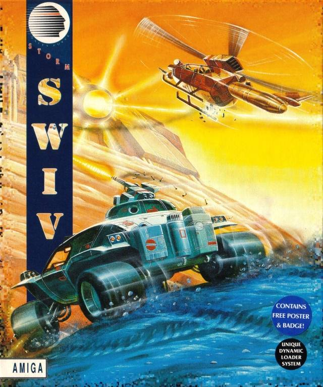 SWIV box art for Amiga